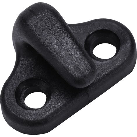 Crochets de rechange noirs en nylon pour l'arrimage de kayak, en forme de J, avec vis à tête plate (1/5)