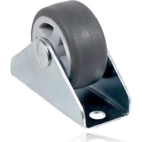 Roue pivotante 5pc Roue pivotante universelle Attachement de plaque fixe 1 'Mini roue 30mm (1/5)