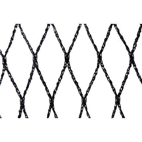Rete anti-uccelli - maglia da 22 mm, nera, 5 m x 10 m