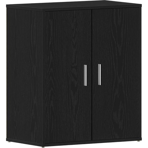 Meuble à chaussures,Armoire à chaussures avec étagère Chêne noir 60 x 35 x 70 cm CFW9798038 (1/5)