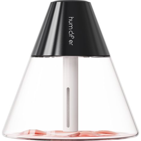 Mini humidificateur 260 ml USB à brume fraîche personnelle, humidificateur de bureau en forme de volcan mignon avec veilleuse silencieuse (1/5)