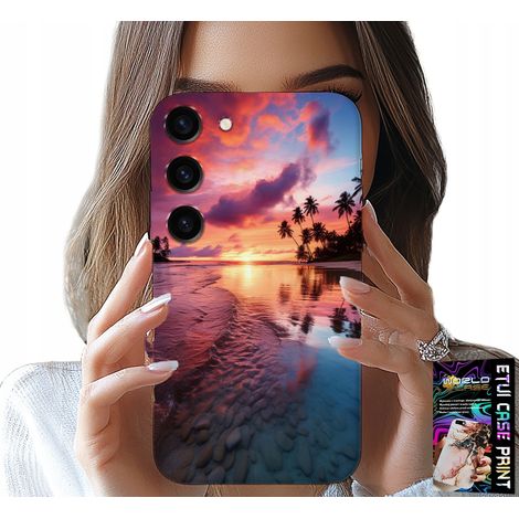Custodia per Samsung Galaxy S23 Plus - vacanza al mare, isola con splendide viste + vetro (1/5)