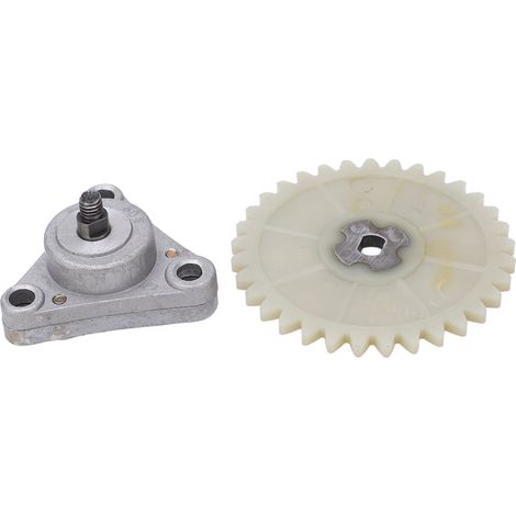 Pompe à huile de moto avec pignon, en alliage métallique argenté, universelle pour moteur GY6 50cc 139QMB (1/5)