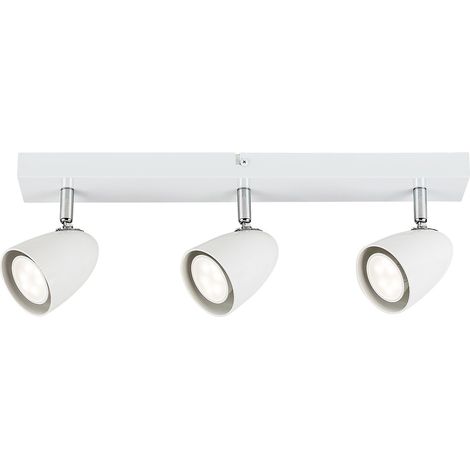 Plafonnier blanc 3 spots orientables GU10 5W Perico (1/5)