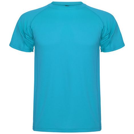 Camiseta técnica de manga corta ranglán para niños MONTECARLO 8 Turquesa