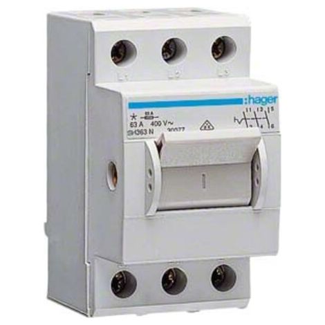 Hager Ausschalter 63A,3-pol,2.5PLE SH363N