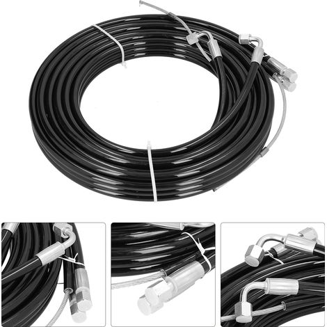 Tuyau flexible carburant 6 mètres, raccord de ligne essence, tube hydraulique pour bétonnière Sany, camion pompe, industrie lourde, huile et gaz (1/5)