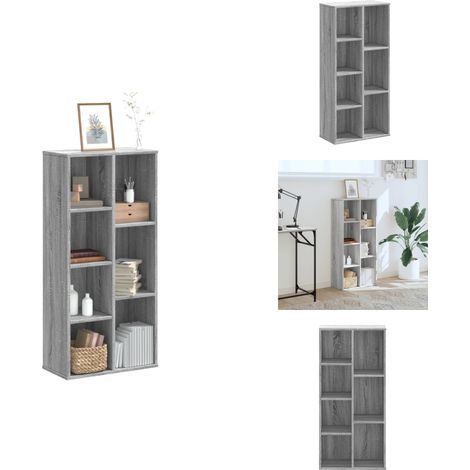 Bibliothèque sonoma gris 50x25x105 cm bois d'ingénierie - Bibliothèque - Bibliothèques - Étagère - Armoire De Rangement (1/5)
