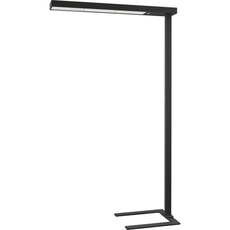 Arcchio Lámparas de pie para oficina 'Susi' en Negro Aluminio