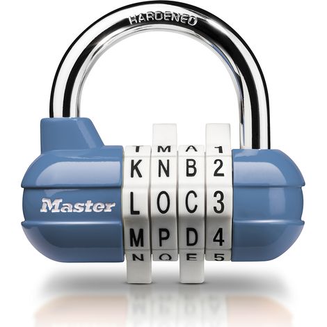 Master Lock 1534EURD Cadenas à Combinaison, Couleur Aléatoire, 5,9 x 6,4 x 2,6 cm