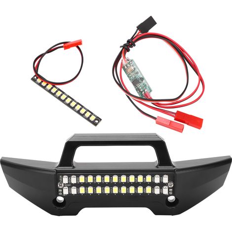 Frontstoßstange aus Aluminiumlegierung mit LED-Beleuchtung für Traxxas MAXX 89076 1/10 ferngesteuertes Auto (1/5)