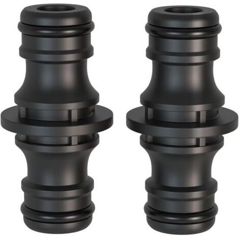 2 pièces Raccord rapide, 1/2 pouce double fiche Pièce de raccordement pour une connexion sûre des tuyaux, connexion de deux tuyaux pour la prolongation (1/4)