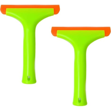 Tergivetro per doccia - detergente per vetri auto, 2 pezzi, tergivetro in silicone, tergivetro in silicone, auto, verde chiaro, tergicristallo per auto, per la pulizia dei vetri, ecc. (1/4)