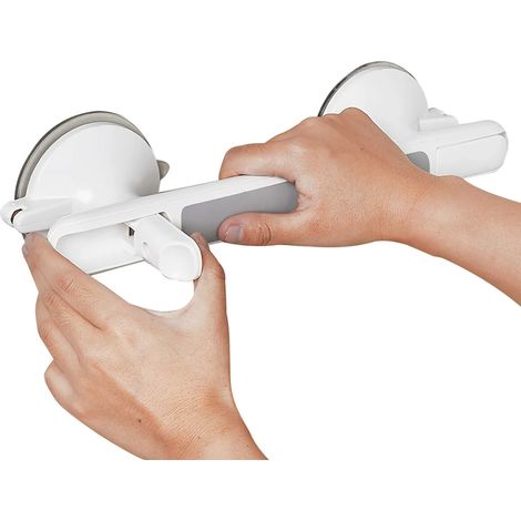 Haltegriffe für Bad und Dusche mit Saugnäpfen und Schnellverschluss für Badezimmer, Kinder und Senioren (1/5)