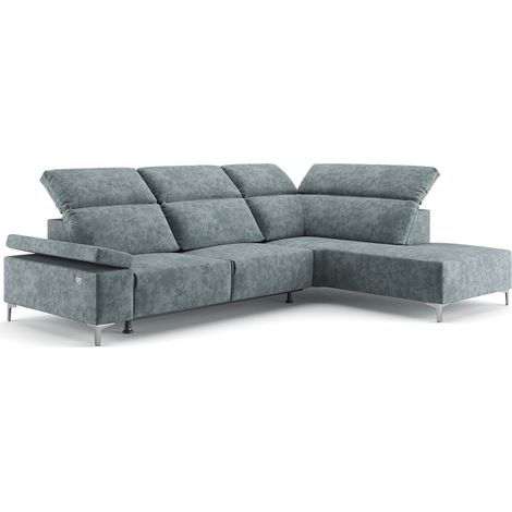 Sofa L Form James, Grau, 218 x 301 cm Rechte Ecke, Vitalispa (1/5)