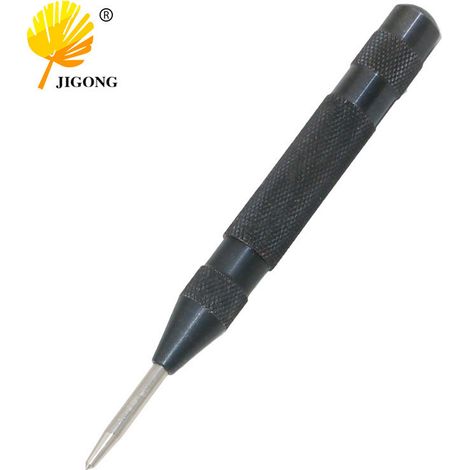 Pointeau de centrage noir, localisateur de pointeau de centrage automatique, pointeau haute dureté, pointeau de centrage automatique pour brise-vitre, 130 mm.
