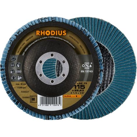 Disque à lamelle Rhodius LGZ F3 10 pièces (1/2)