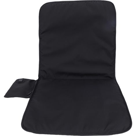Coussin de siège chauffant noir USB avec 3 réglages de chaleur pour chaise de bureau de Camping en plein air