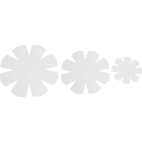 3-teiliges Nähset für Stoffschüsseln aus PET-Material in Blumenform, Schablone für Handarbeiten