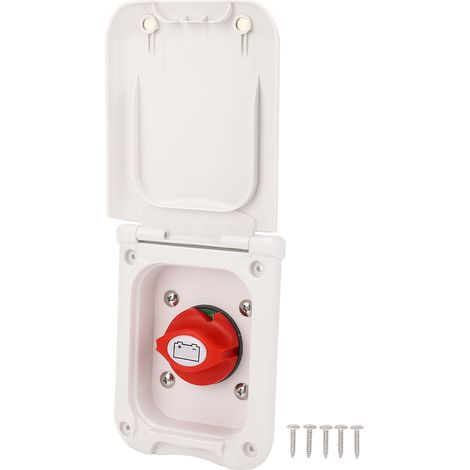 Ortviai Boîtier d’alimentation RV 200 A avec interrupteur de coupure et couvercle étanche pour camping-car et caravane