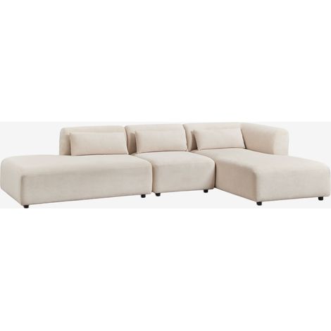 Sofá modular chaise longue derecho de 3 piezas con diván Fogler SKLUM             