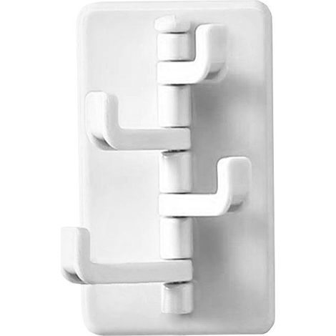 Selbstklebender Wandhaken, 4 Haken - Weiß (1/4)