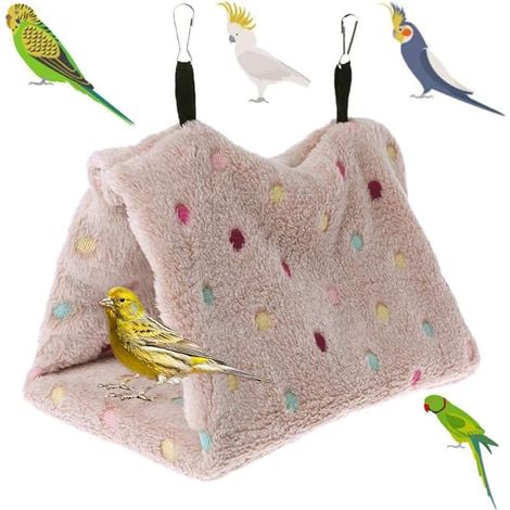 Lit pour oiseaux, nid pour perruche, maison pour cage, hamac suspendu pour perroquet, abeille (1/5)