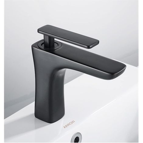 Bassin Robinet Bain Eau Bassin mitigeur Robinet Robinet Robinet Robinet Chaud Chaud Noir/Blanc Curseur Curseur Serre-toise Eau Grue mitigeur Or(Black Short) (1/5)