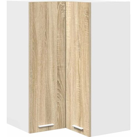 Armario rectangular moderno para pared con amplio espacio de almacenamiento 57 x 57 x 80 cm madera de ingeniería blanca 020053331 (1/5)