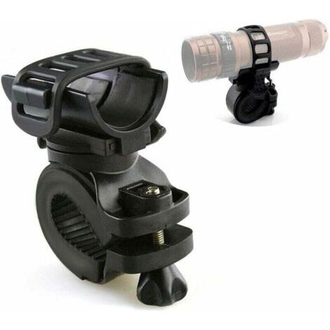 Porte-clip multifonctionnel pour lampe de poche pour vélo (noir) (1/5)