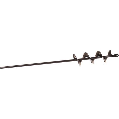 Tarière pour visseuse sans fil 450 mm, foret de jardin, foret de plantation, foret de poteau, foret de terre pour perceuse, outil de creusage pour planter (diamètre 50 mm) (1/4)