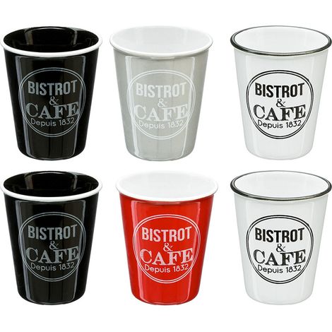 Tazas modelo bistrot 110 ml, 6 uds (1/5)