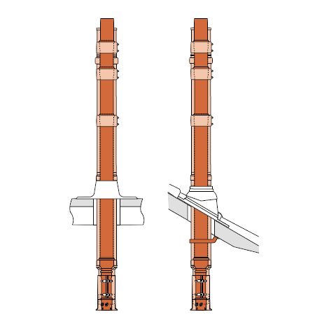 Grundbausatz WAL-PP-4-DD-125/80-1,0-INOX DN125/80, raumluftunabhängig - 48000009102 von Weishaupt