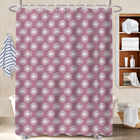 Kit rideau de douche en polyester 180x180 artistique bâche polyester douche pour célibataire actif (1/5)