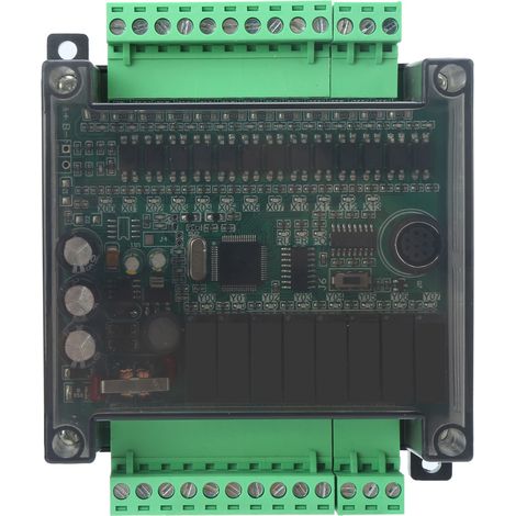 SPS-Platine, industrielle programmierbare Steuerung, Steuermodul mit DVP-Kabel, 2N 1N 20MR, Gehäuse inklusive, Anschluss 485