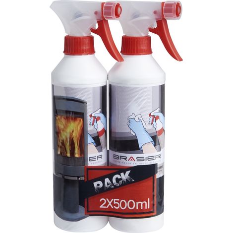 Detergente per vetri del camino – Confezione da 2 x 500 ml JONCOUX