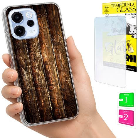 Custodia per Oppo Reno 15F / 15F FS Photo cover Cover posteriore + vetro 9H (1/5)