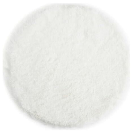 Blanc Coussin de Chaise Rond en Fausse Fourrure Douce et Moelleuse - Décoration de Salon Moderne - 40 x 40 cm (1/5)