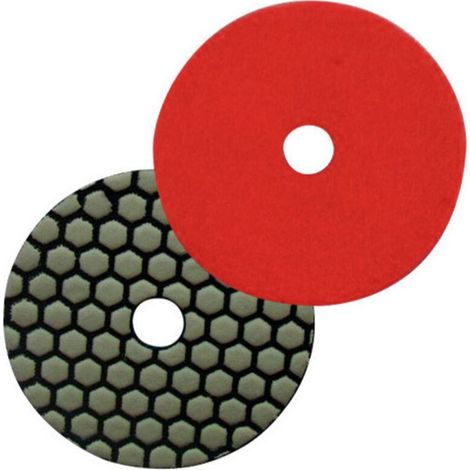 Pad de polissage diamanté à sec auto-agrippant D.100 mm x Gr. 1500 - Granit, marbre, pierre naturelle - Diamwood (1/2)