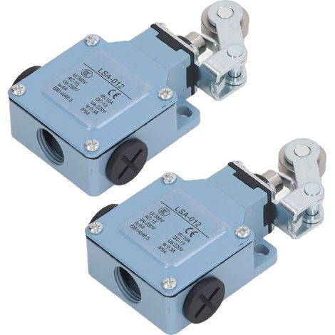 2 pièces interrupteur de fin de course LSA 012 bras tournant à rouleau Flexible Micro momentané 250 V ou 220 V pour fraiseuses CNC (1/5)