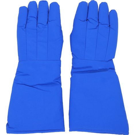 Lot de 2 gants LN2 de 48 cm, construction à 4 couches, résistants aux basses températures et au gel, gants de protection à l'azote liquide (1/5)