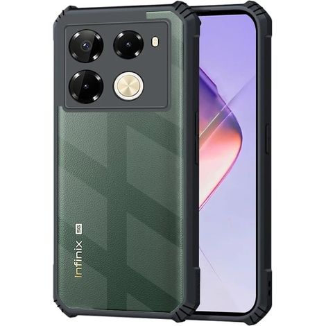 Schutzhülle für Infinix Note 40 Pro, stoßfest, Hybrid, schwarz (1/5)