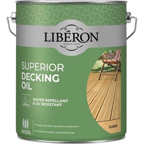Liberon Superior Decking Oil Clear 5 Litre - Protect & Enhance