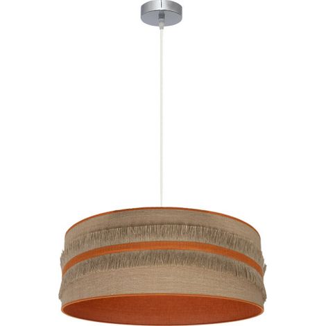 Ciondolo Natalia 1xe27 Nichel/sacco-arancione Regx50x50 Cm (1/2)