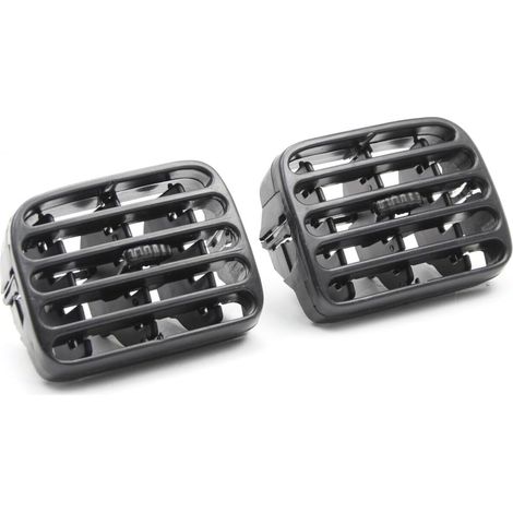 (Juego de 2) Rejillas de ventilación del tablero central delantero izquierdo y derecho compatibles con Renault Clio II y Thalia I OEM: 7702258375, 7702258279
