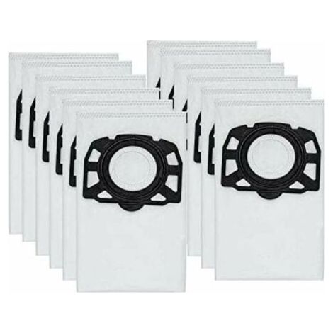 Sac pour aspirateur,12 sacs d'aspirateur KFI 357 pour Kärcher KWD1, KWD2, KWD3,WD2 Plus, WD3,SE 4001, SE 4002, 2.863-006.0 (1/4)