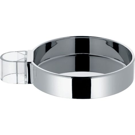 Porte-savon - hansgrohe - Casetta'C. - Chromé - Matériau synthétique - Pour barres de douche 22mm