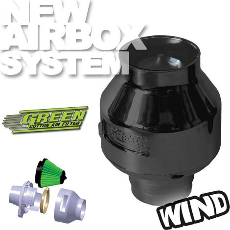 Kit Admission Direct Wind Noir Universel - 65 - 75mm - moins de 100CV - WIN