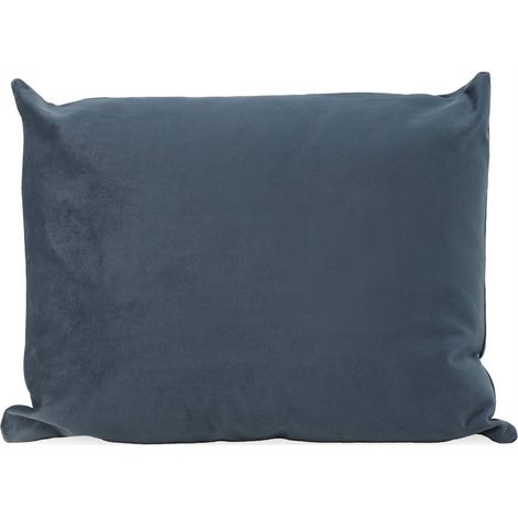 Housse de coussin en velours bleu doux et chic - Bleu (1/2)