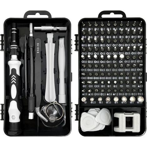 Kit di cacciaviti di precisione 130 in 1, strumenti per riparazioni fai da te, kit di cacciaviti di precisione magnetici portatili, strumenti di riparazione per iPhone, laptop, orologi, gioielli, occh